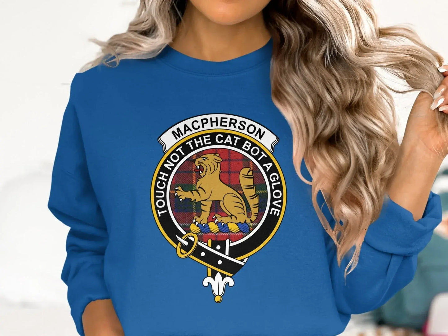Touch Not The Cat Bot A Glove Blue Sweatshirt Product