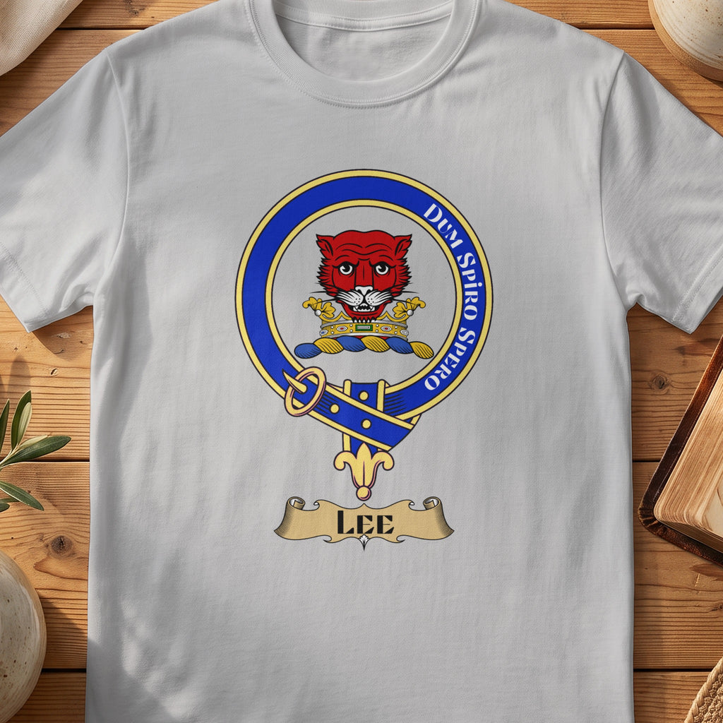 Lee Scottish clan crest T-shirt in Sport Grey