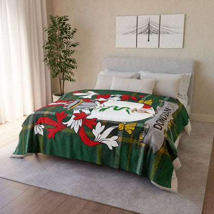 Donovan Surname Irish Coat Of Arms Tartan Blanket