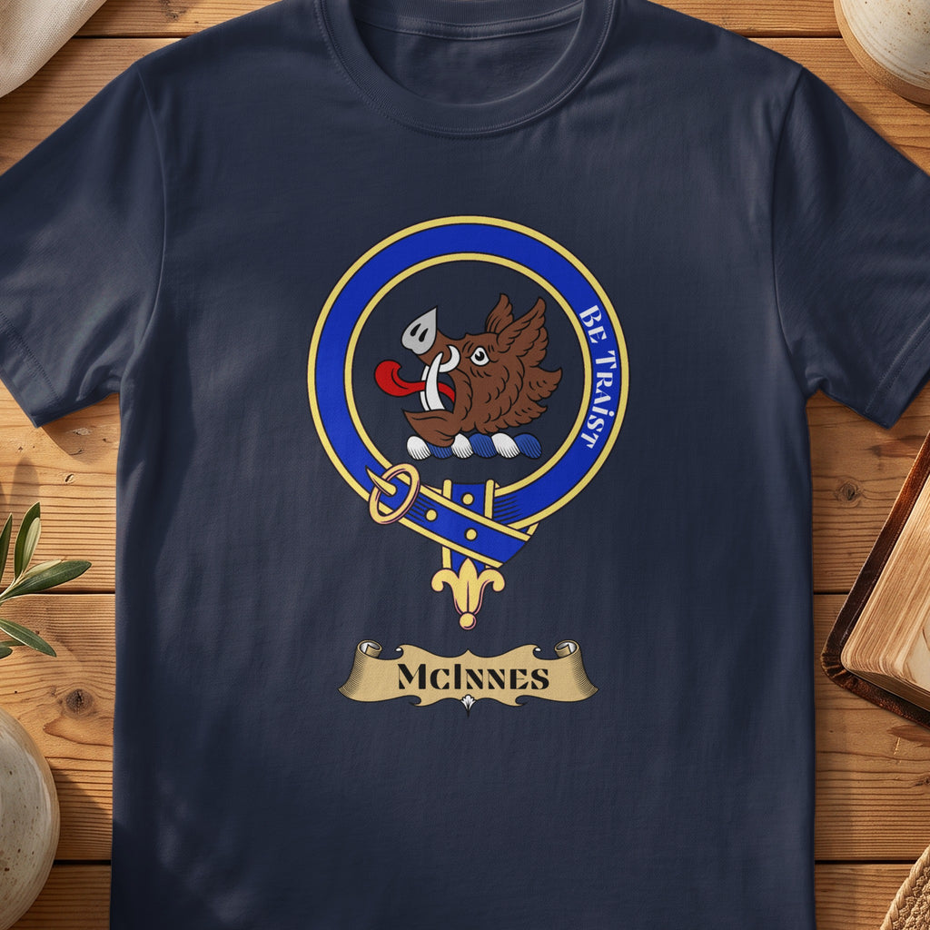 McInnes Scottish clan crest T-shirt in navy