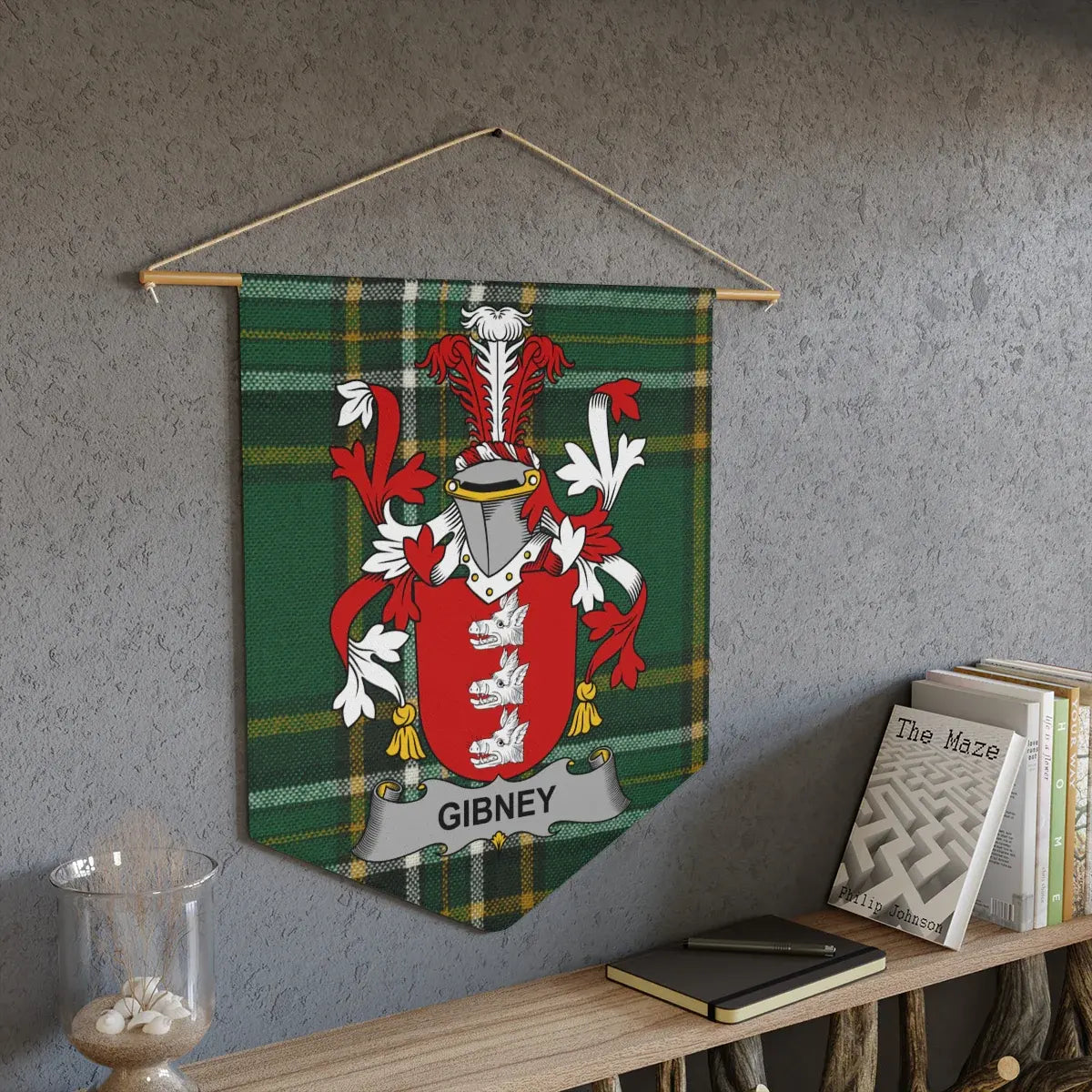 Gibney Family Crest Wall Hanging Tapestry product type