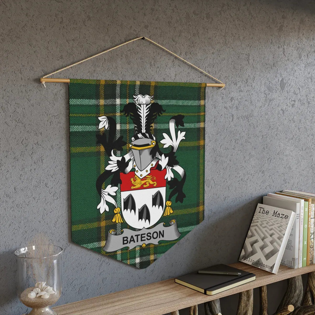 Bateson Family Crest Tartan Plaid Wall Hanging product type