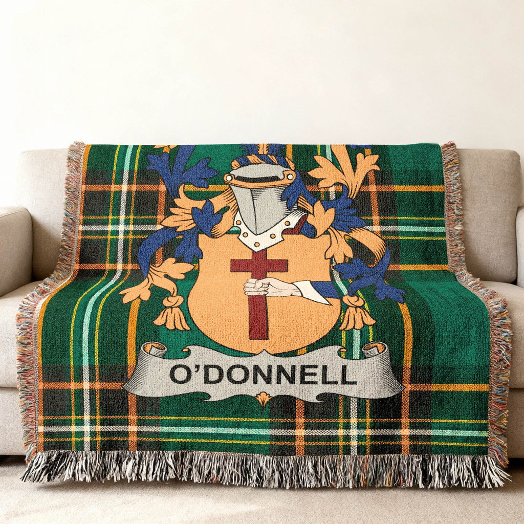O'Donnell Heraldry Tartan Plaid Green Blanket product type