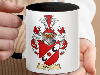 Clan Waston Scottish Coat of Arms Mug - Living Stone Gifts