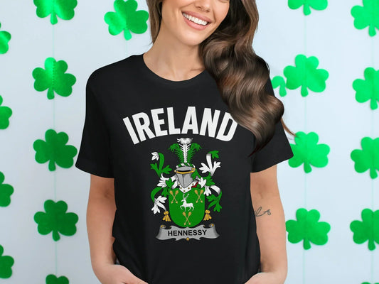 Ireland Hennessy Emblem with Shamrocks T-Shirt product