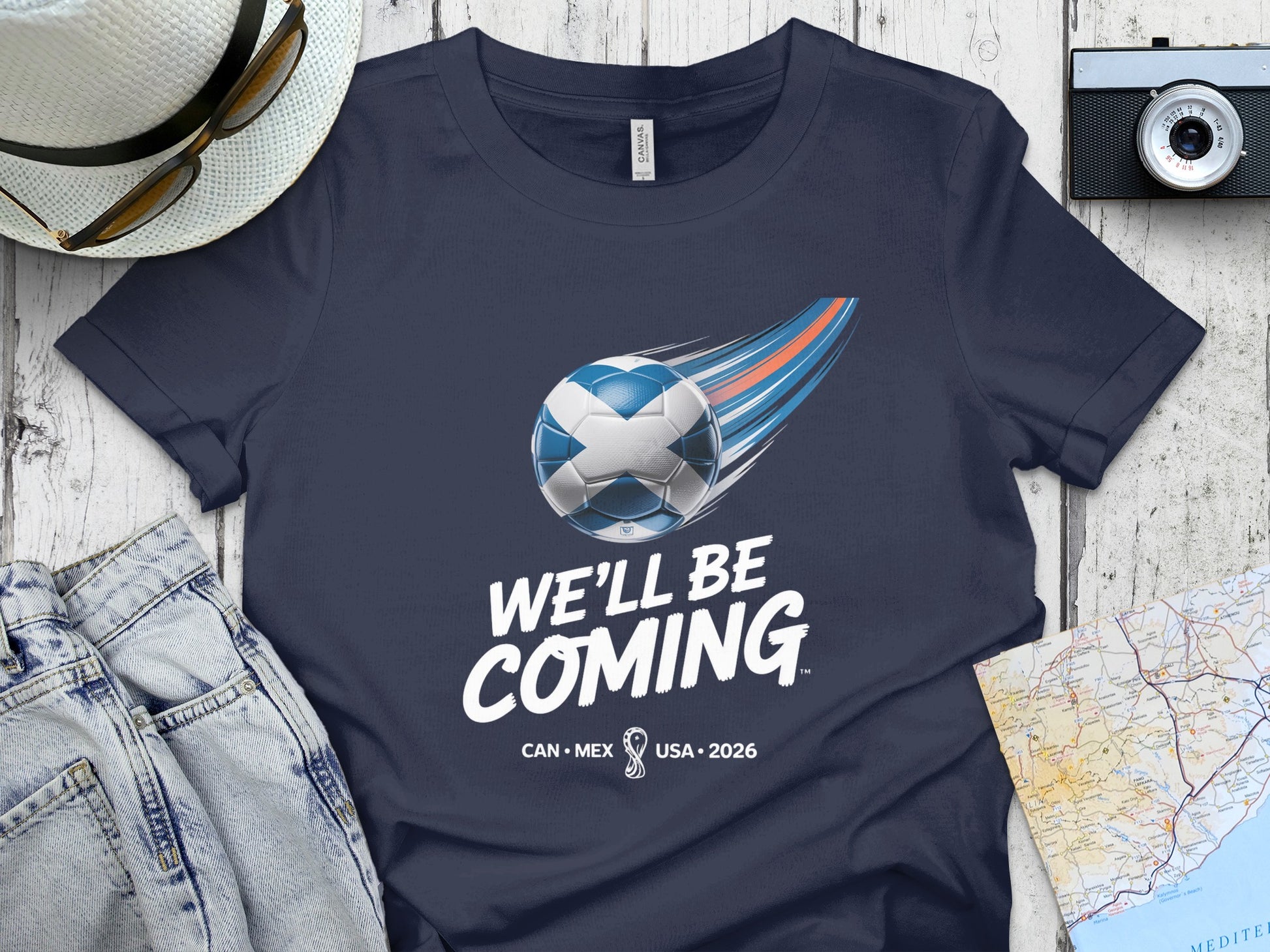 We'll Be Coming CAN 2026 Soccer Celebration Shirt