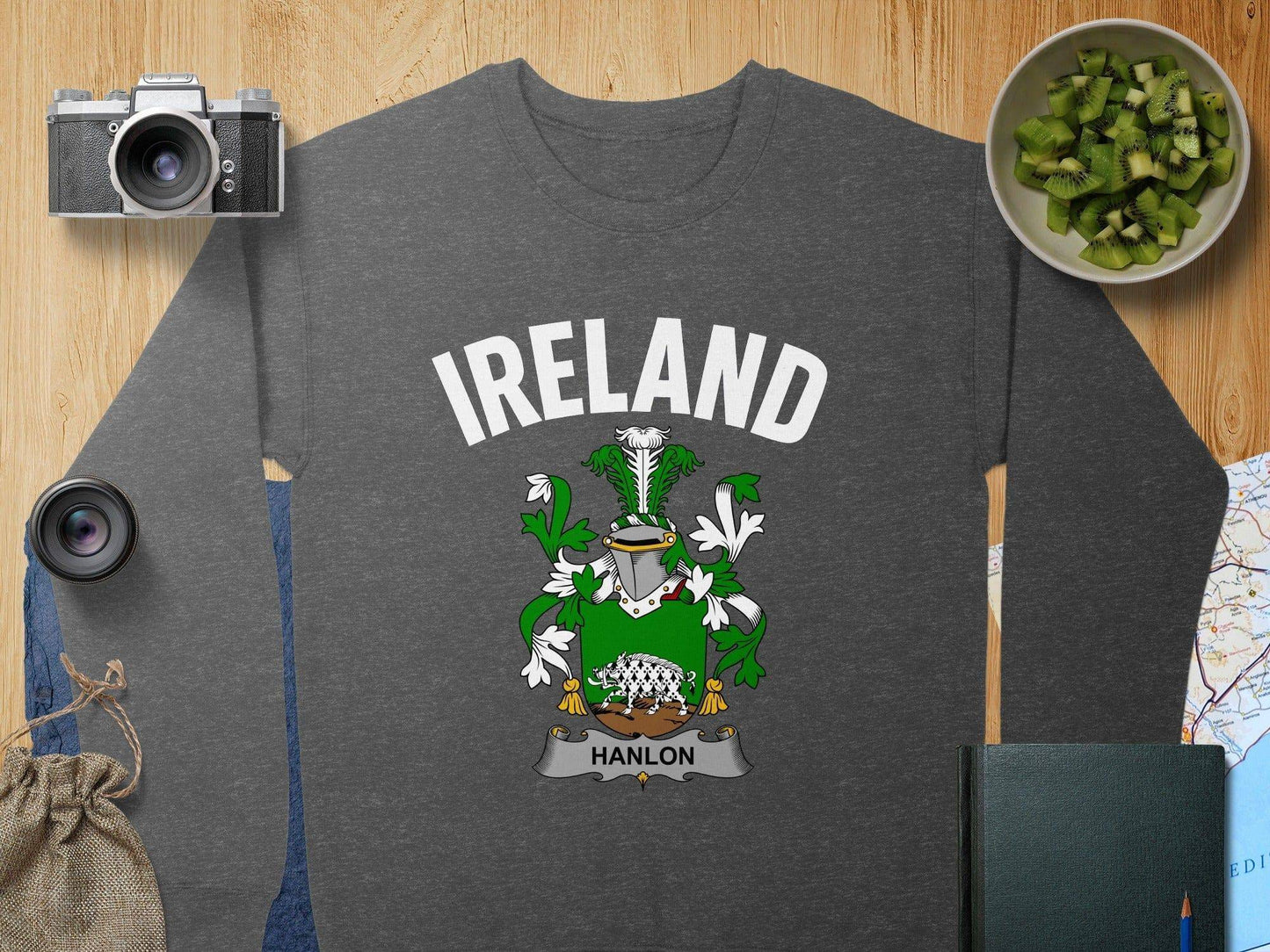 Ireland Hanlon Family Crest Design Shirt product