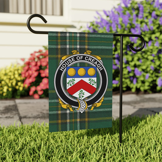 House of Creagh Plaid Garden Banner for Outdoor Decor