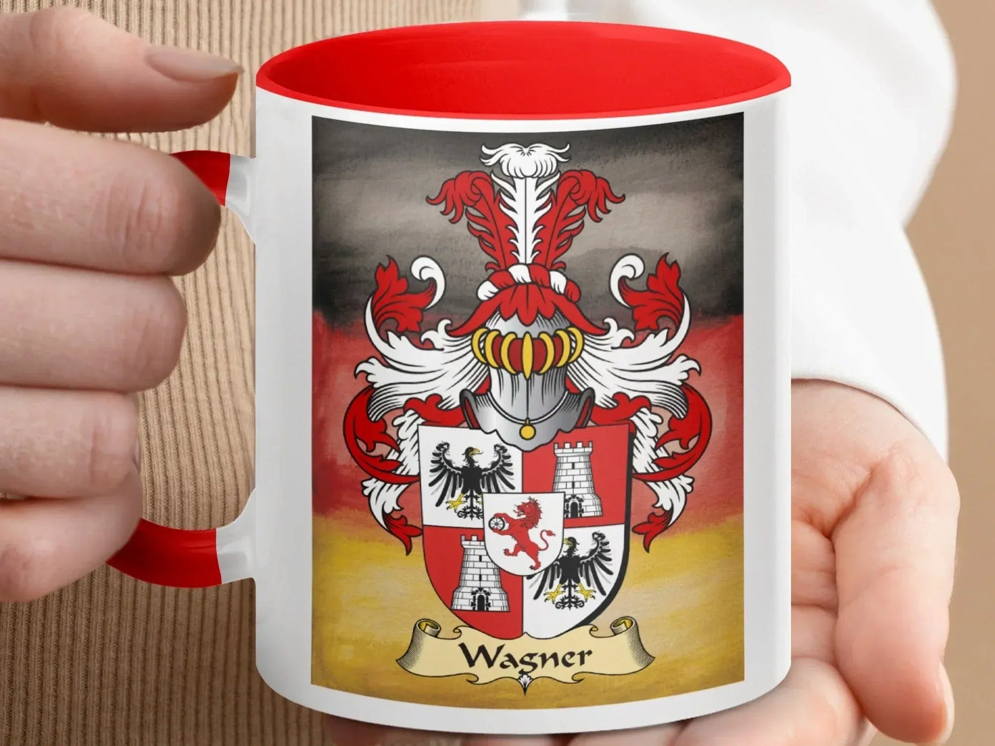 Family Crest Coat Of Arms Custom Wagner Mug product type