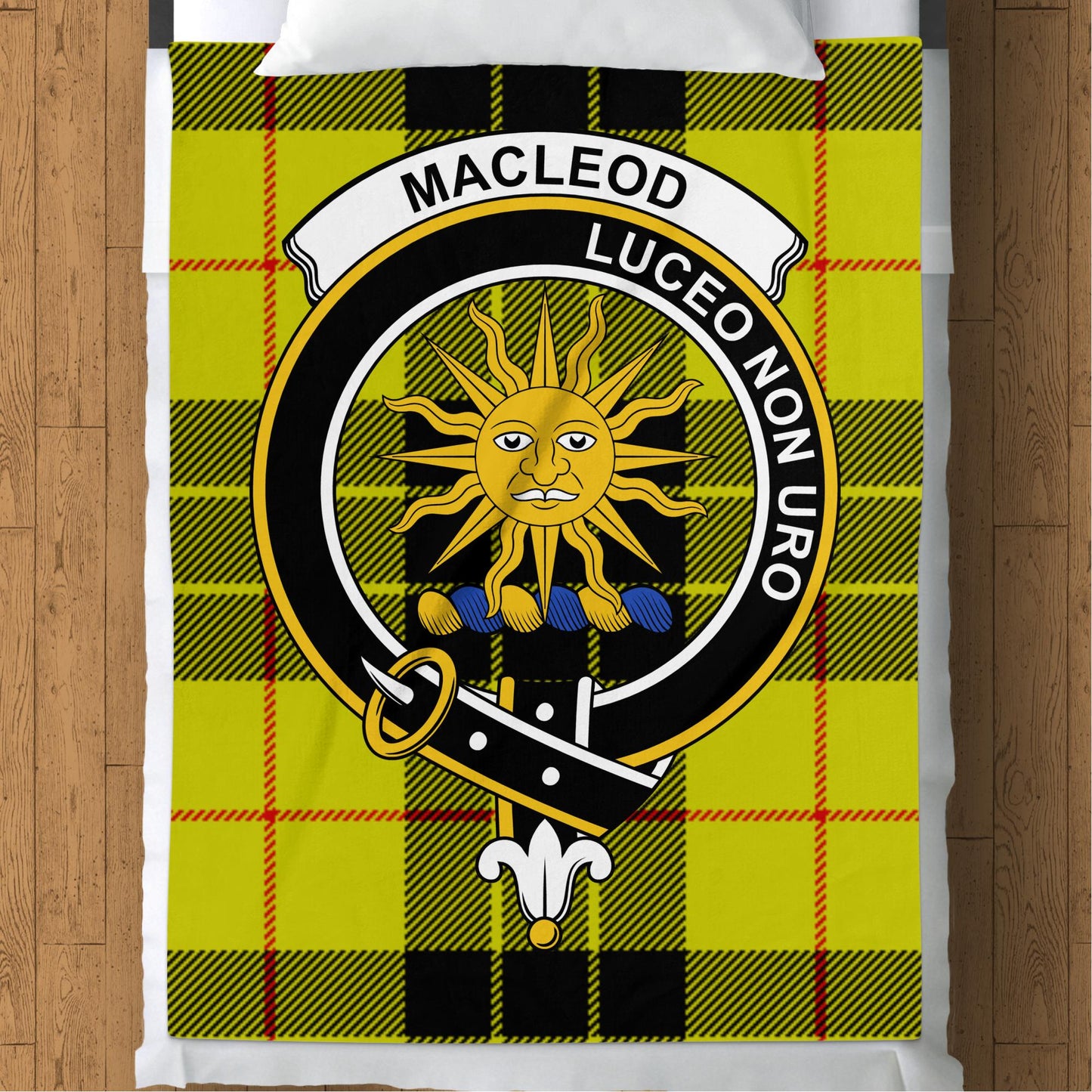 Scottish Clan MacLeod Tartan Throw Blanket - Living Stone Gifts