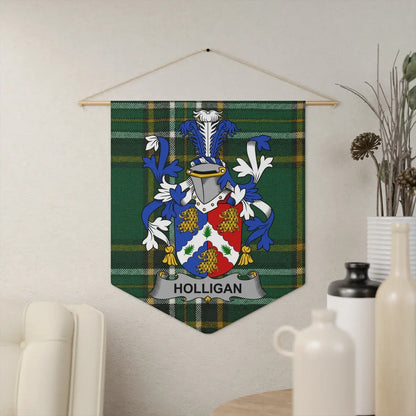 Personalized Family Coat of Arms Tartan Wall Decor product