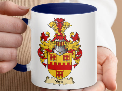 Yetts Family Scottish Coat of Arms Mug - Living Stone Gifts