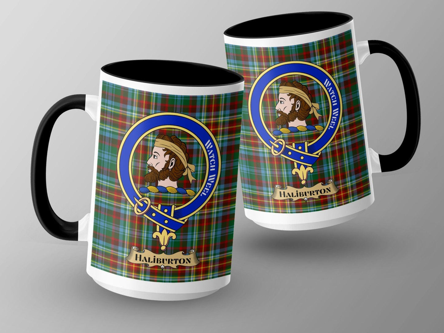 Traditional Scottish Clan Crest Tartan Plaid Mug - Living Stone Gifts