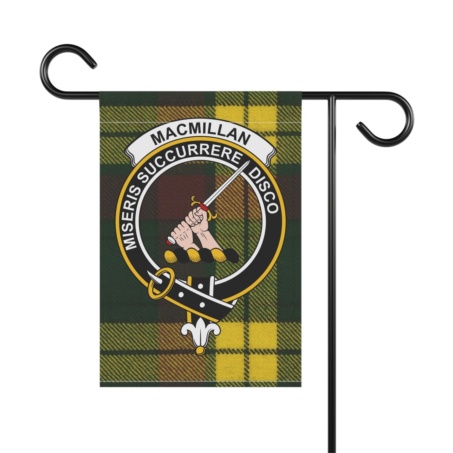 MacMillan Clan Scottish Tartan Crest Garden Flag