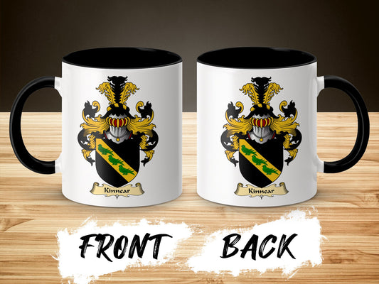 Clan Kinnear Scottish Coat of Arms Accent Mug - Living Stone Gifts