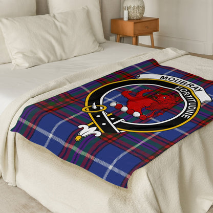 Scottish Clan Moubray Fortitudine Tartan Throw Blanket - Living Stone Gifts