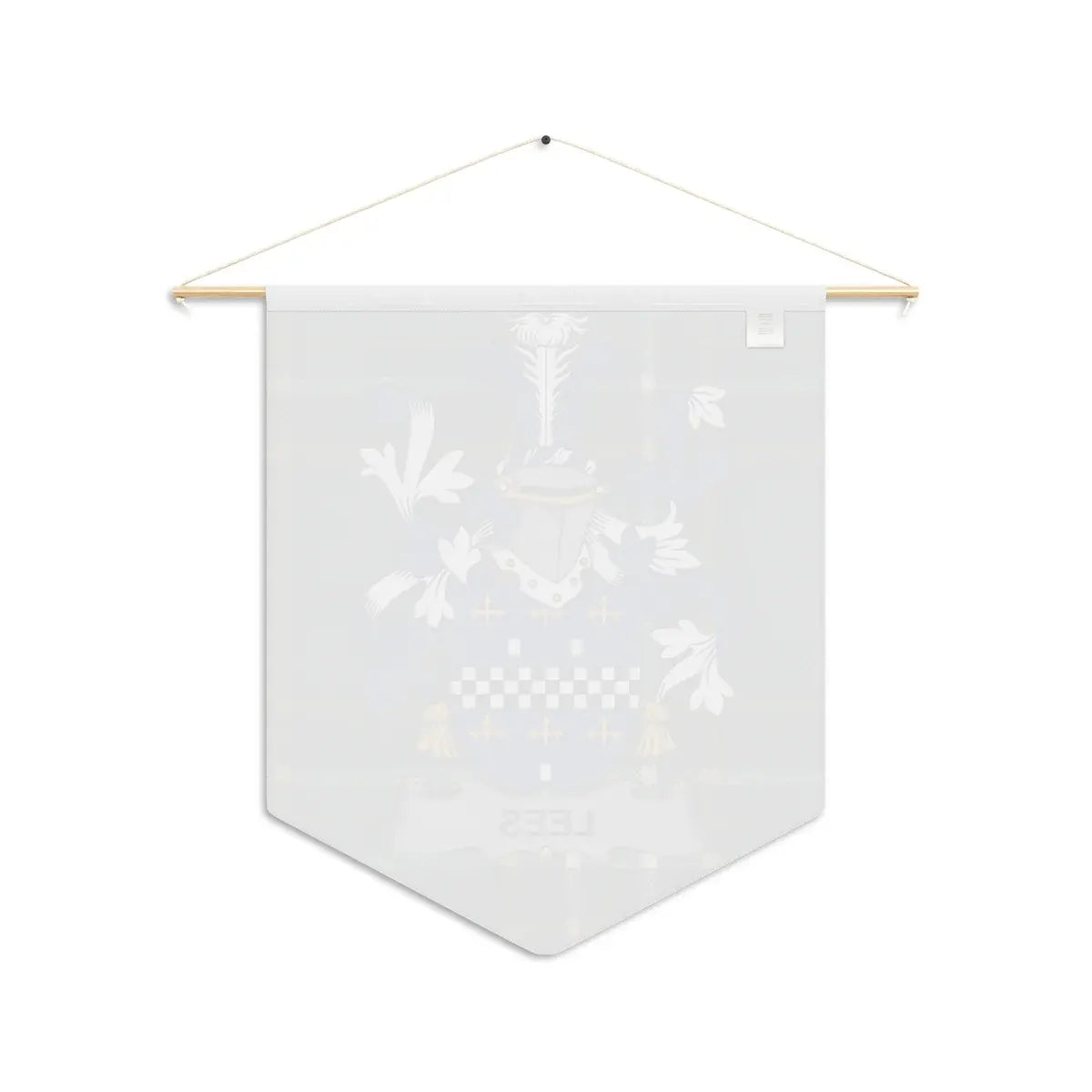 Elegant Blue and White Family Crest Wall Hanging product