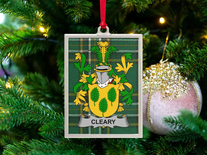 Personalized Family Crest Ornament Holiday product