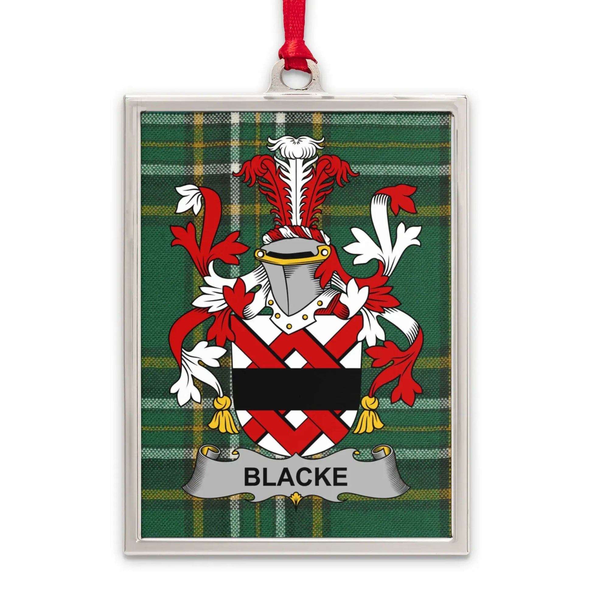Blacke Family Crest Coat of Arms Plaid Tartan product
