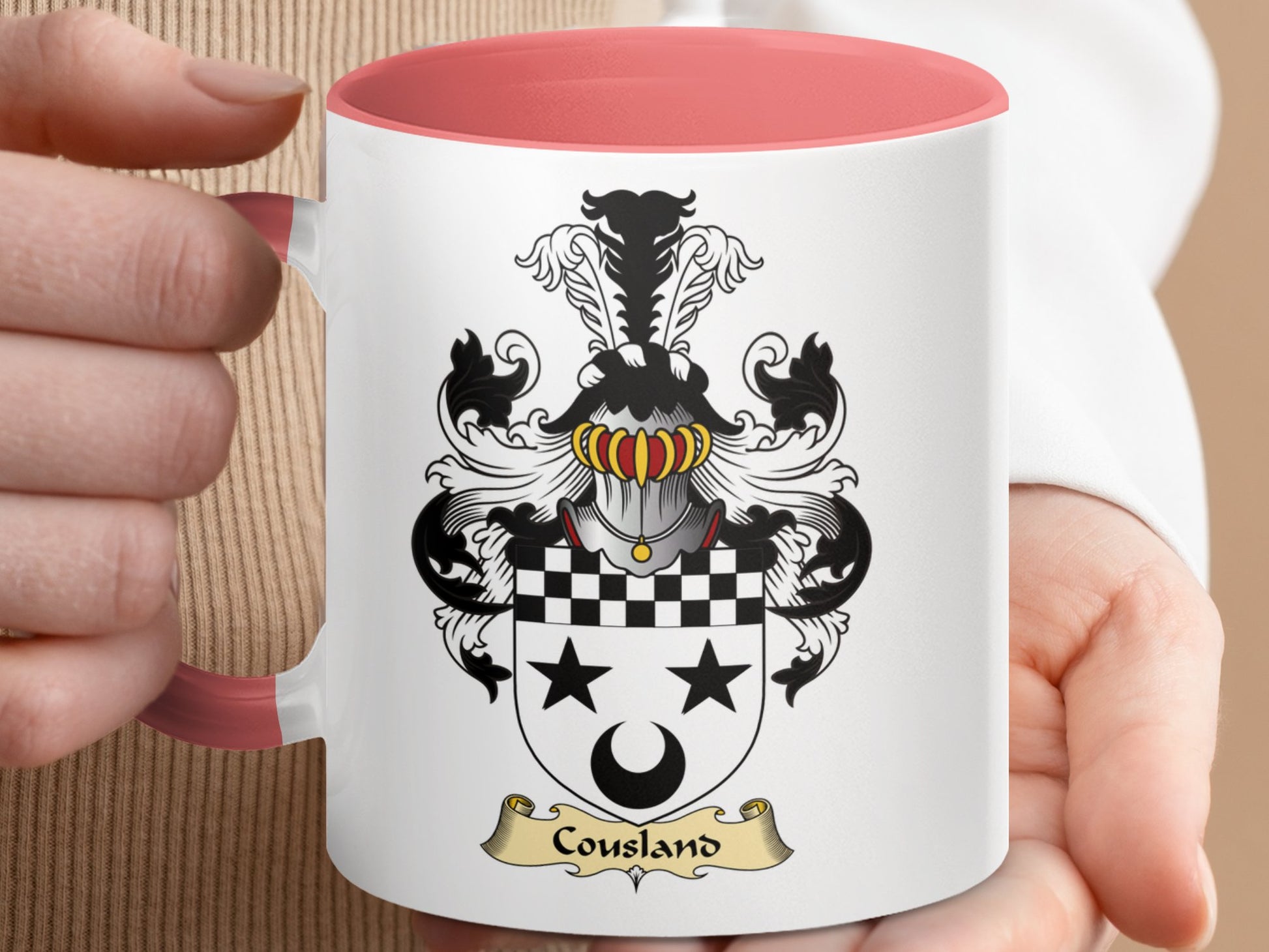 Clan Cousland Scottish Clan Accent Coffee Mug - Living Stone Gifts