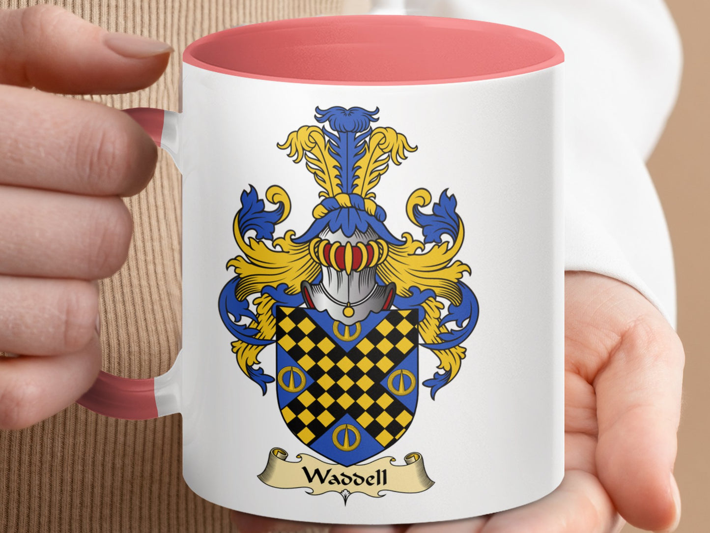 Clan Waddell Scottish Coat of Arms Mug - Living Stone Gifts