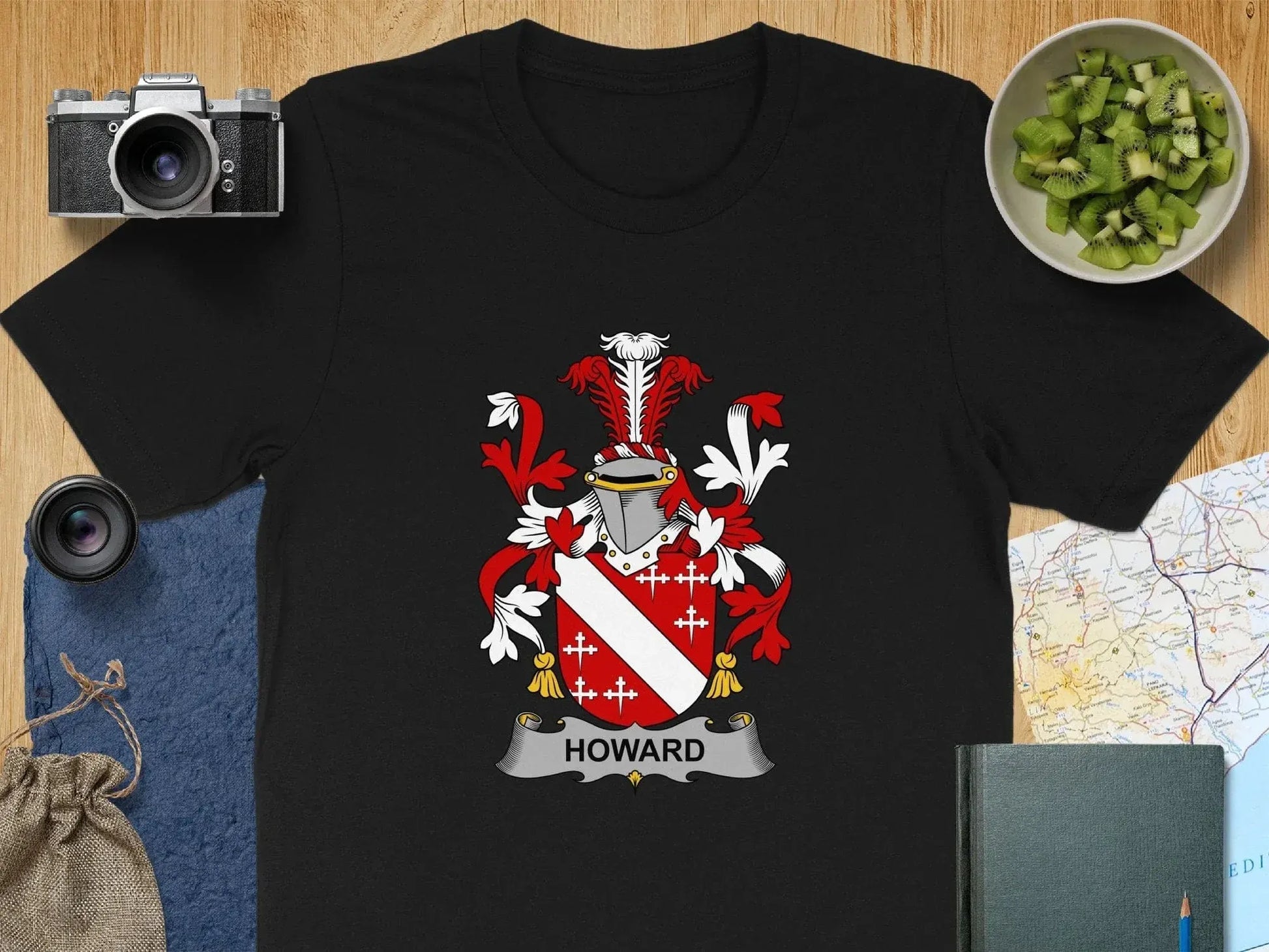 Howard Family Crest Black Tee product