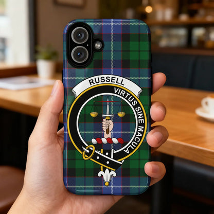 Scottish Clan Russell Tartan iPhone Case Cover