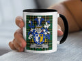 Ennis Irish family crest black accent mug