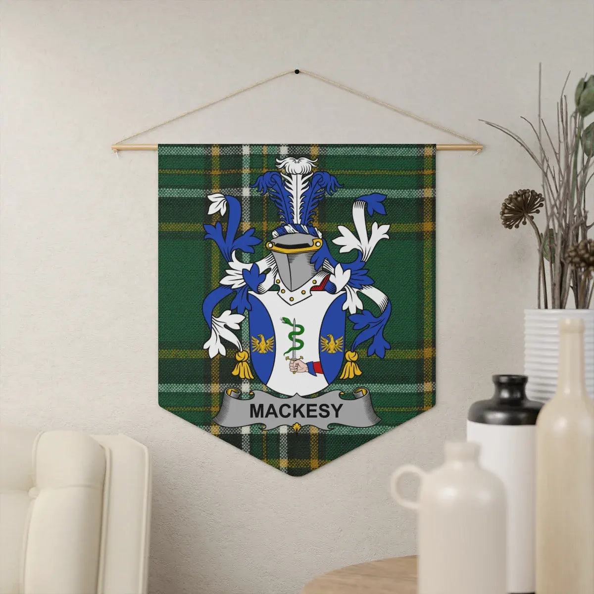 Heraldic Family Name Crest Wall Hanging product type