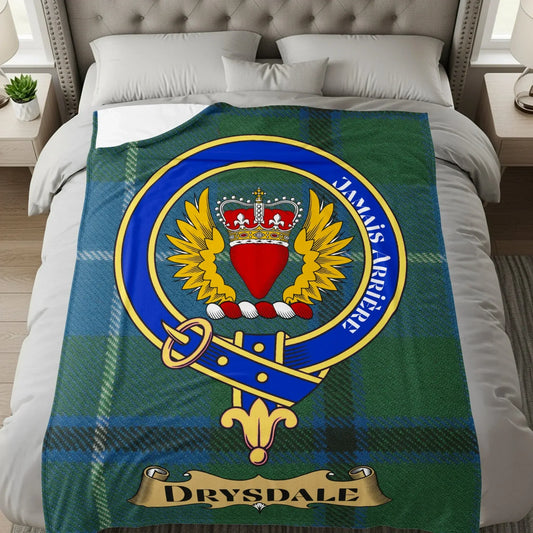 Drysdale Emblem Plaid Design Cozy Blanket product