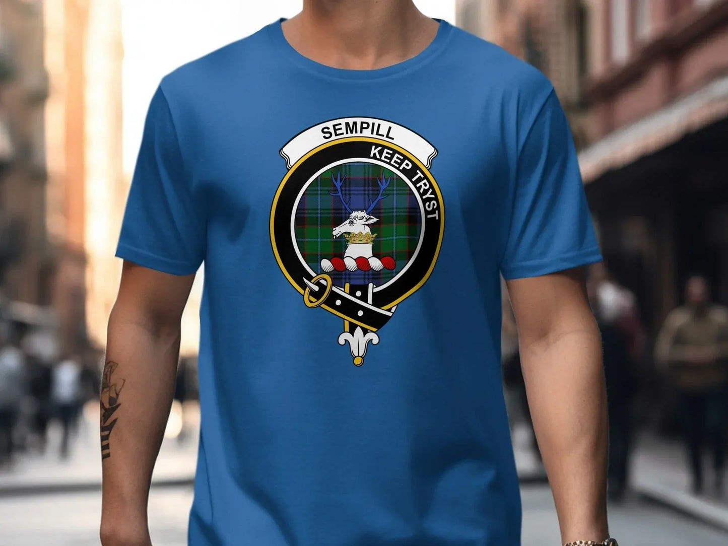 Sempill Keep Tryst Scottish Crest Emblem T-shirt product type