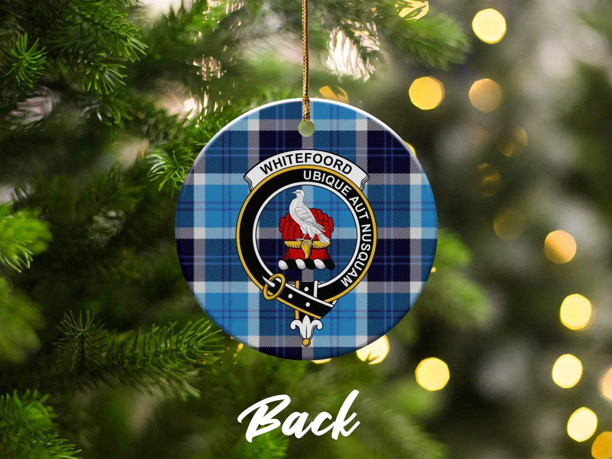 Whitefordd Ubique Auit Nussiugar Plaid Ornament product