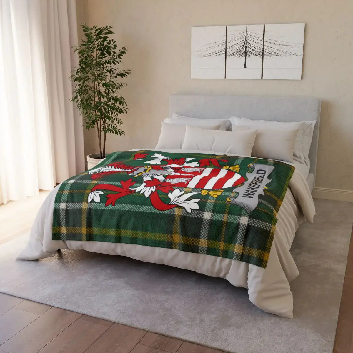 Wrexford Red Dragon Crest Cozy Home Bedding Blanket product