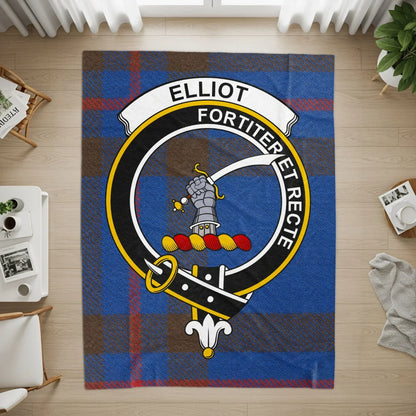 Fortiter Et Recte Elliot Clan Tartan Rug product