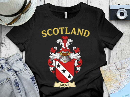 Scotland Liddell Family Crest Design T-shirt product type