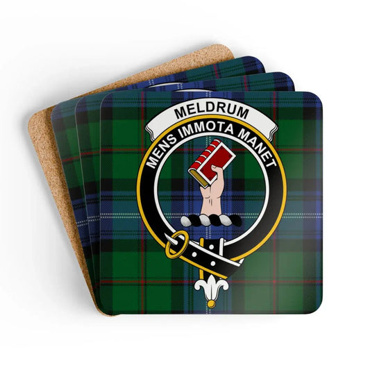 Meldrum Mens Immota Manet Plaid Coasters product type