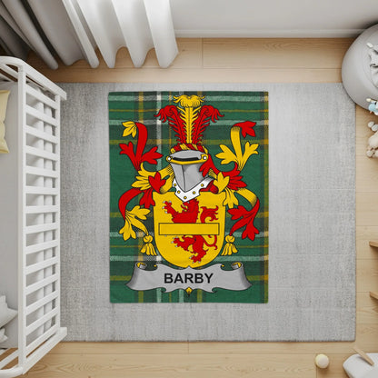 Barby Coat of Arms Family Emblem Print Rug product type