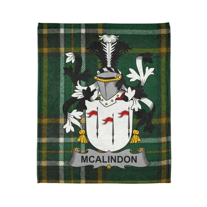 McAlindon Family Crest Plaid Pattern Blanket product