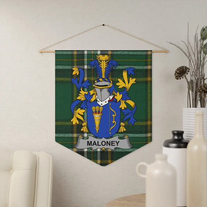 Maloney Family Crest Wall Hanging Decorative product