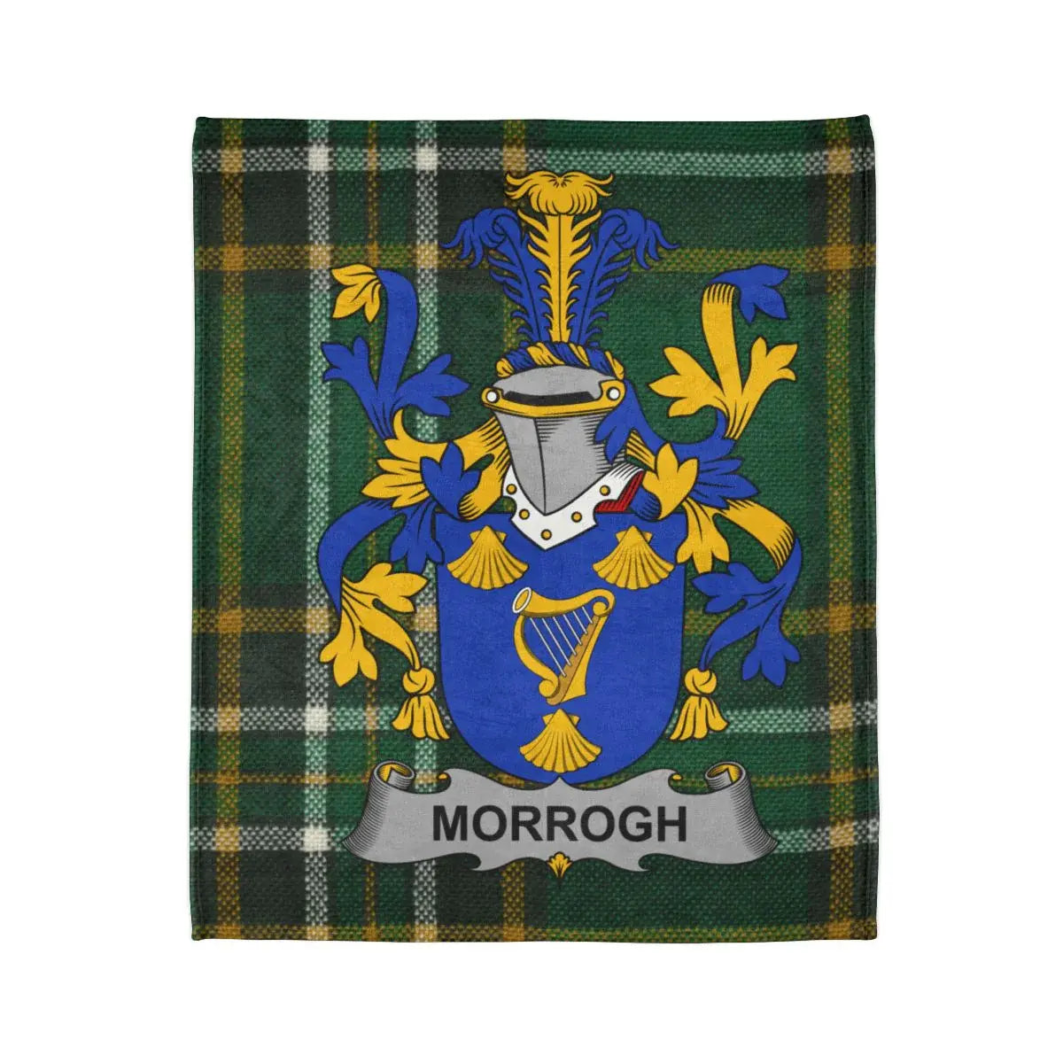 Morrogh Family Crest Tartan Plaid Blanket product