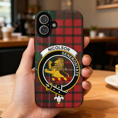 Nicolson Clan Generositate Coat of Arms Phone Case