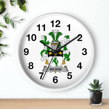 Custom Irish Coat of Arms Wall Clock - Celtic Ancestry Gifts