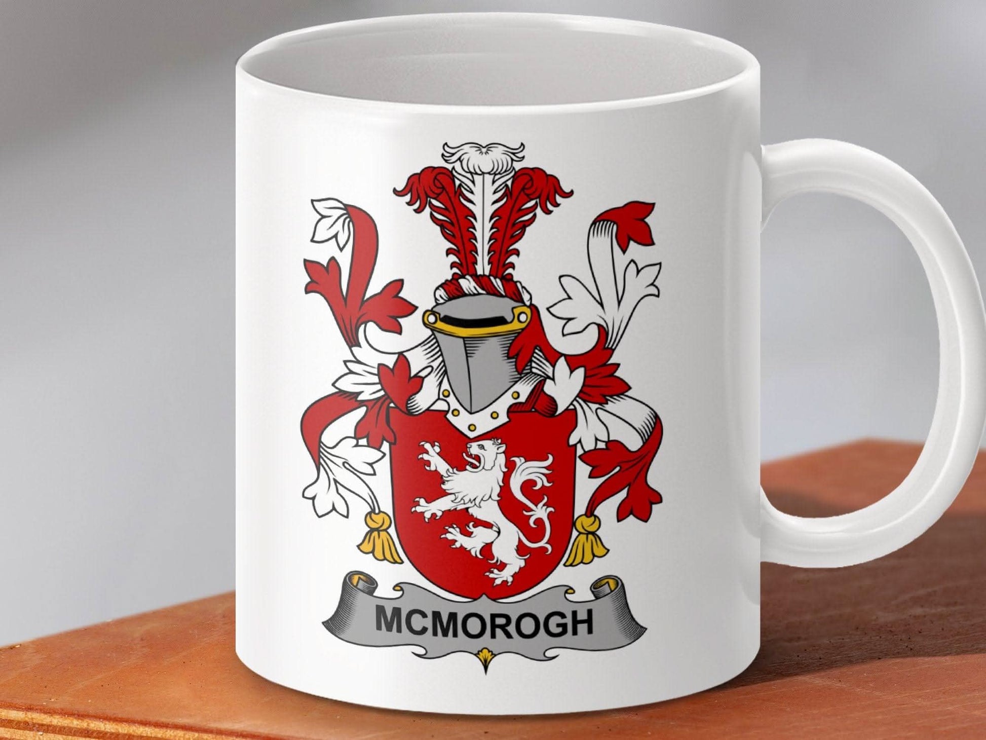 McMorogh Surname Irish Family Crest Mug - Celtic Ancestry Gifts