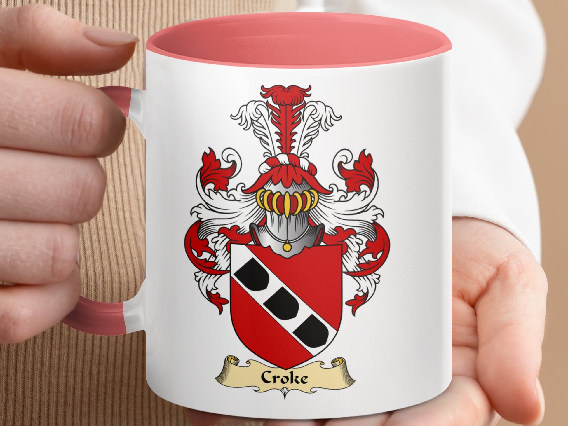 Croke Scottish Clan Accent Coffee Mug - Living Stone Gifts