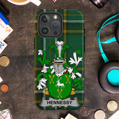 Hennessy Irish Family Crest Cell Phone Cover - Celtic Ancestry Gifts