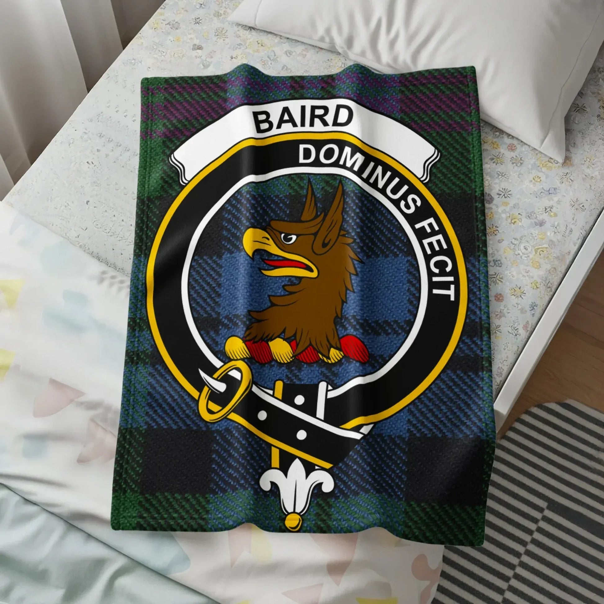 Family Crest Dominus Fecit Throw Blanket product