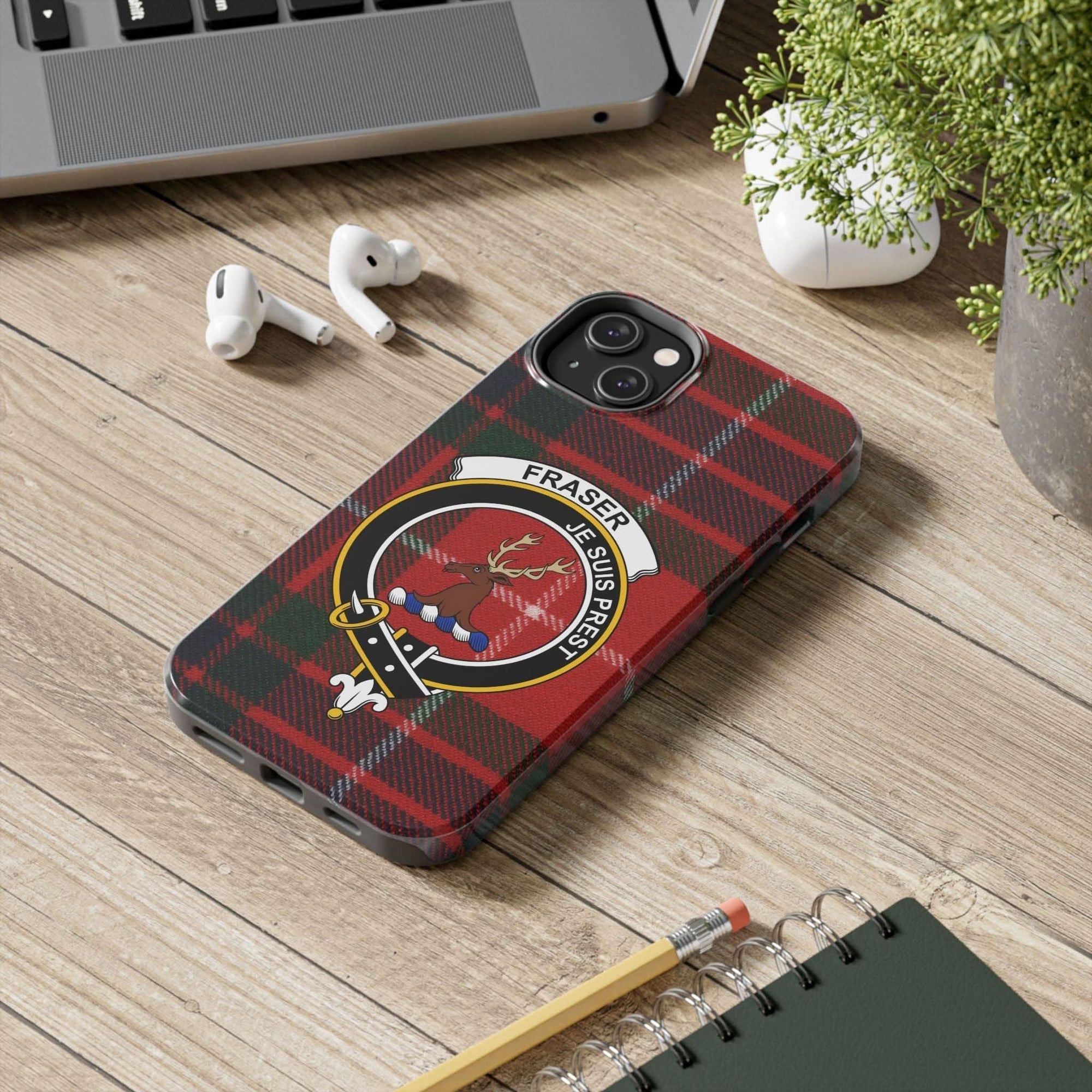 Fraser Clan Scottish Tartan Cell Phone Case - Celtic Ancestry Gifts