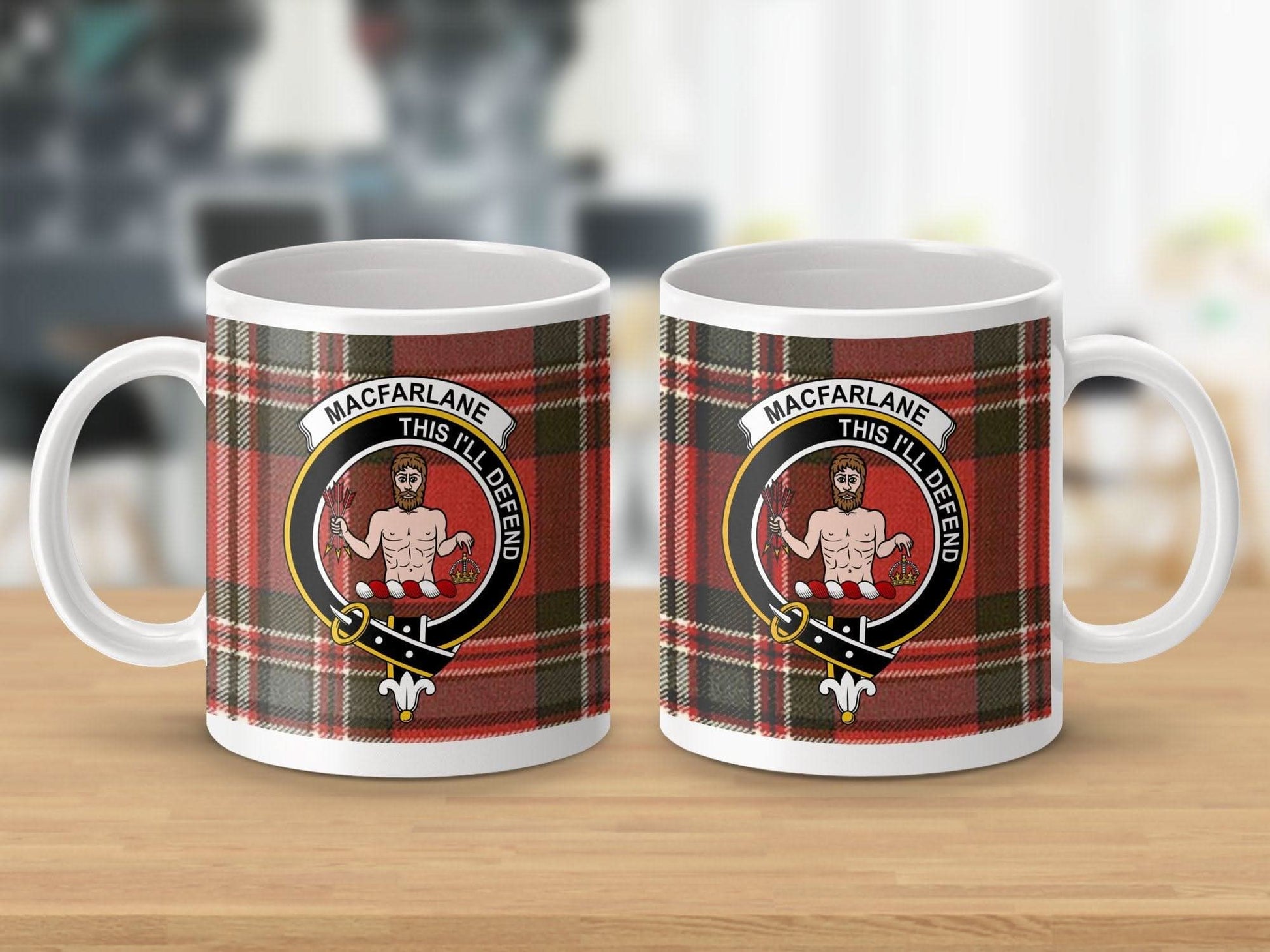 Macfarlane This I'll Defend Plaid Background Coffee Mug product