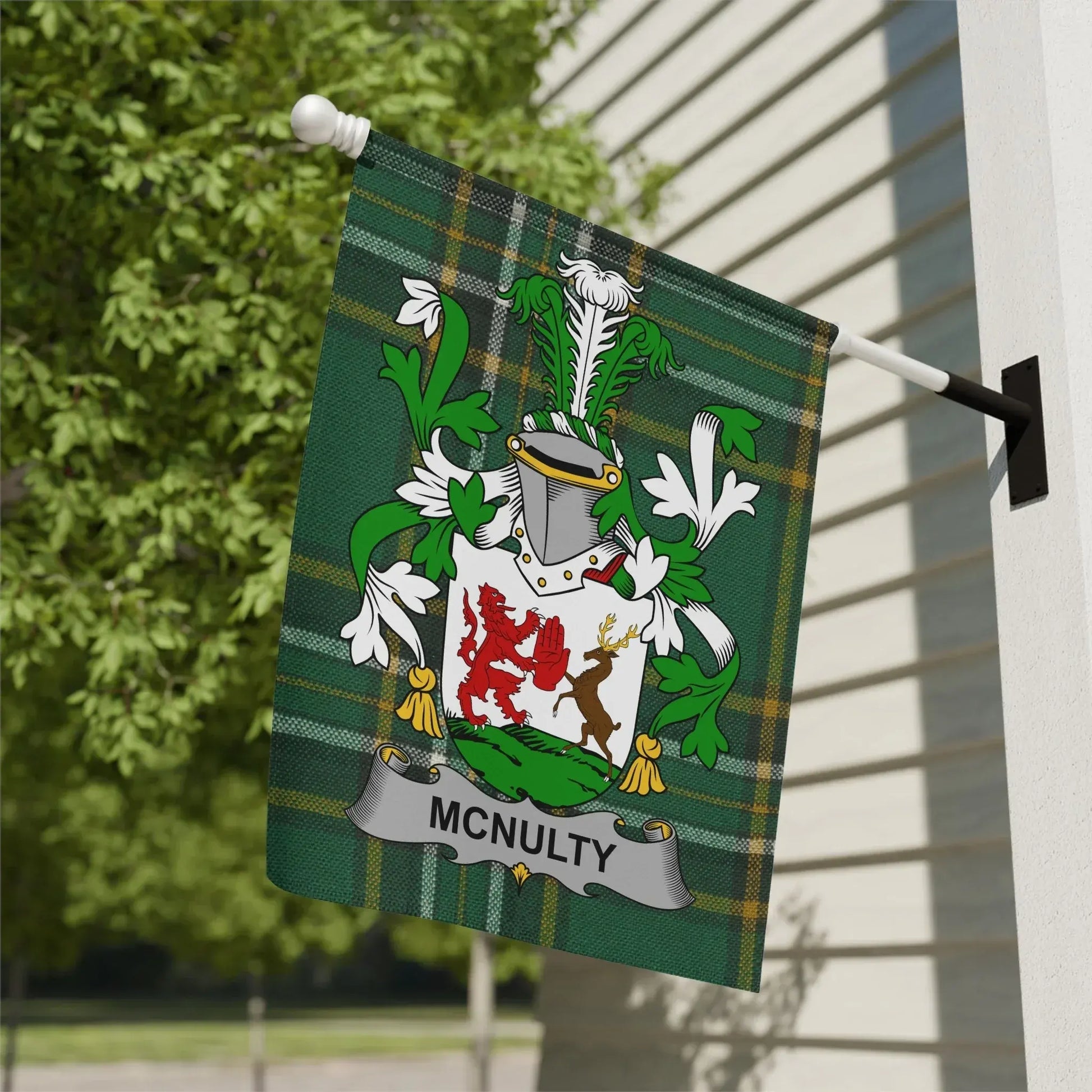 McNulty Family Crest Decorative Flag product