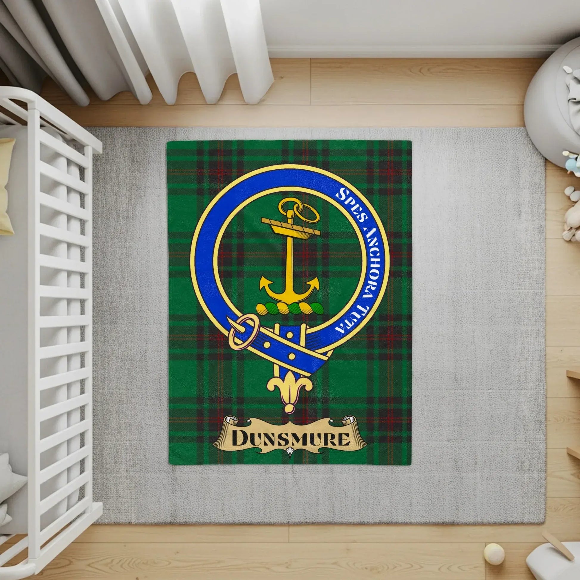 Dunsmure Plaid Family Crest Tartan Rug product